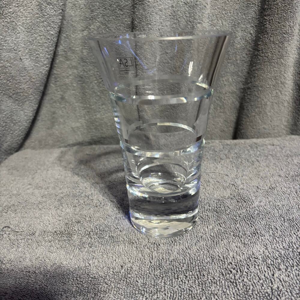 LSA Crystal Vase Approx. 7in